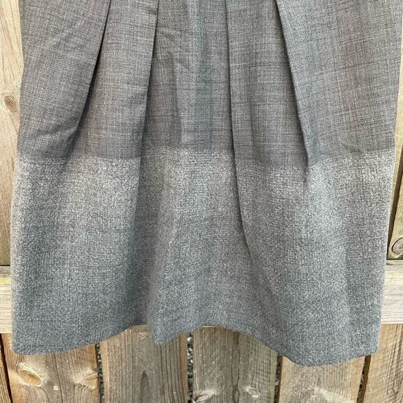 Gunex Women's Straight Pencil Skirt Pull on Pleated Back Gray Size 6 - Picture 4 of 9